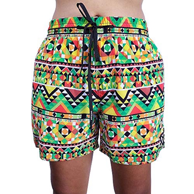 69 Slam Pantalones cortos estampados para hombre, tejido elástico de secado rápido, bolsillos y forro | Bañador corto de verano | Bermudas de cintura 