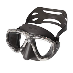 SEAC One Máscara de Buceo, Lentes graduadas para miopía Disponibles, Unisex-Adult, Negro/Gris Camo, estándar características