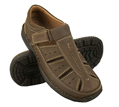 Zerimar Sandalias Hombre | Sandalias Trekking Hombre | Sandalias Hombre Senderismo | Sandalias Hombre Cuero | Sandalias Hombre Verano | Color Marron T
