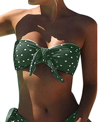 UMIPUBO Bikini Mujer Dos Piezas Ropa con Estampado de Lunares Push-Up Traje de baño con Lazo Acolchado Conjunto de Bikini de Playa Acolchado Bañador en oferta