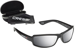 Cressi XDB100012 Gafas de Sol, Unisex Adulto, Negro/Lentes Espejadas Plata, Ultra Flex Talla única en oferta