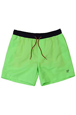 JP 1880 Große Größen Badeshort Kurz Neon Bañador para Hombre, Verde (Verde neón 72692442), L