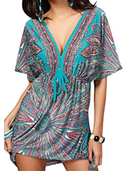 UMIPUBO Vestido de Playa Mujer Suelto Pareos Playa V-Cuello Camisolas y Pareos Bikini Traje de Baño Cover up Tunica Talla Grande características