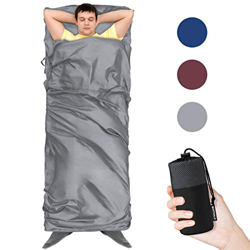 Qomolo Saco De Dormir Ultraligero,Sábanas para Sacos de Dormir,Forro para Saco De Dormir Portátil Liviana Compacta a Prueba de Suciedad para Viajes,Ac en oferta