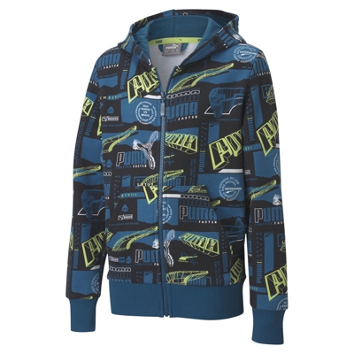 Puma - Sudadera De Niños Alpha AOP Full-Zip Hoodie