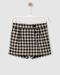 Bass 10 - Falda Pantalón De Niña Con Cuadros Vichy Bicolor precio