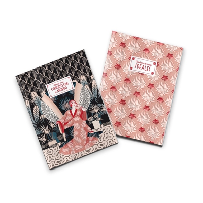 Tantanfan - Pack 2 Cuadernos Cosidos Divas De Diván Planes Y Conquistar