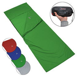 ALPIDEX Saco Sabana Microfibra Forro de la Bolsa de Dormir Interior Ligero Viaje Camping, Color:Green Willow precio