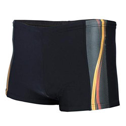 Aquarti Bañador para Hombre con Rayas en los Laterales, 13722 Negro/Naranja, 6XL precio