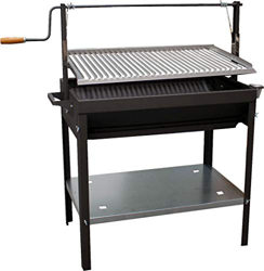 ALPI 255375 Barbacoa Parrilla 60 x 50 x 115 cm, Negro/Gris en oferta
