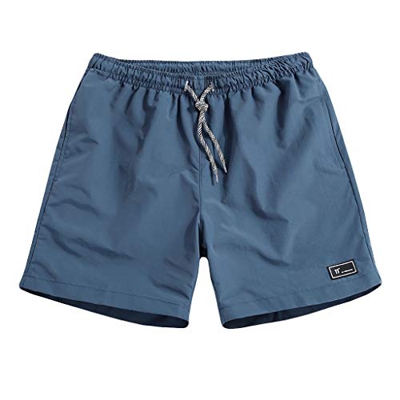Dorical Shorts de Corte Slim Hombre Bañador de Natación Secado Rápido Forro de Malla Trajes de Baño Bermuda Bañador Hombre Traje de Baño Pantalon Cort