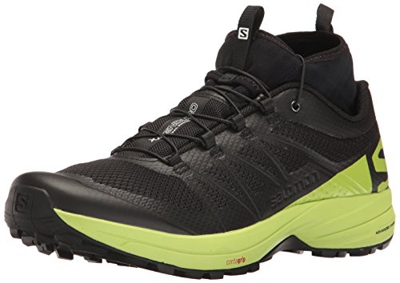 Salomon XA Enduro, Zapatillas de Trail Running para Hombre, Negro (Black/Lime Green/Black), 44 2/3 EU