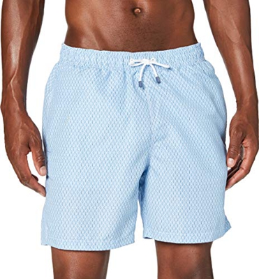 Hackett London Tennis Geo Pantalones Cortos, Azul (5kdregatta BLU 5kd), Medium para Hombre