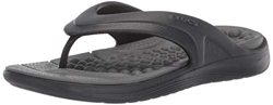 Crocs Reviva Flip, Chanclas Unisex Adulto, Negro (Black/Slate Grey 0dd), 43/44 EU precio