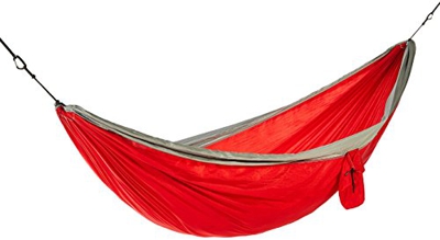 AmazonBasics - Hamaca doble, ligera, color rojo