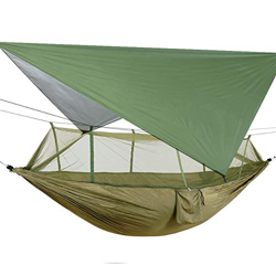 Portátil Hamaca con Mosquitera, Ultraligero Impermeable Nylon Hamacas Colgantes Lona Tienda Tela de picnic, Hamaca Exterior con Correas de los árboles precio