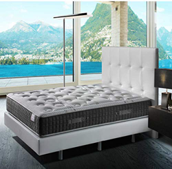 TECNOCOLCHÓN Colchón de Muelles Ensacados | Reversible Verano-Invierno | Viscoelástico | Tecno Spring Visco 90 x 190 cm. y 24 cm. de Altura características