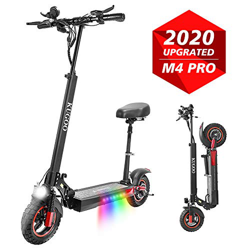 KUGOO M4 Pro Patinete Eléctrico Adultos con Asiento Ajustable, Motor de 500 W, Ruedas de 10", autonomía de 55 km, Pantalla LED, Velocidad máxima de 45 características