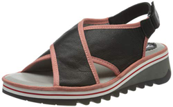 FLY London Tano133fly, Sandalias de Talón Abierto para Mujer, Negro (Black (Pink) 000), 39 EU características