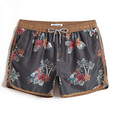 MaaMgic Bañador Hombre de Natación Secado Rápido Interior de Malla Pantalones Cortos d'Aire Vintage 80s 90s