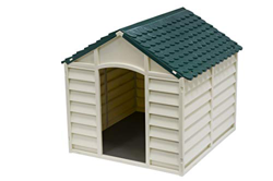 KitGarden - Caseta Perro Jardín, 84x86x82 cm, Verde/Beige, Keny Grande en oferta