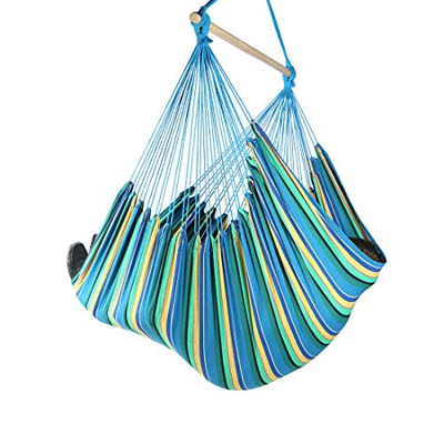 Chihee Silla de Hamaca XXL Silla de Hamaca de tamaño Extra Grande Silla giratoria Relax Tejido de algodón para Mayor Comodidad Durabilidad