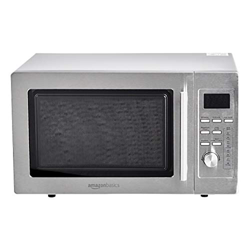 AmazonBasics – Microondas digital de mesa con grill, 25 l, 900 W, acero inoxidable en oferta