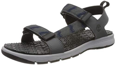 Timberland Governors Island Sports, Sandalia con Pulsera para Hombre, Gris (Medium Grey Full Grain), 45 EU