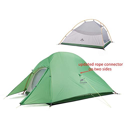 Naturehike Cloud-up 2 Tienda de Campaña Ultraligera para 2 Personas - Tienda Impermeable de Doble Capa para Trekking, 4 Estaciones(Verde)