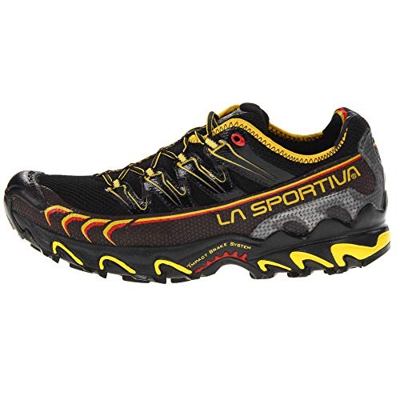 La Sportiva Ultra Raptor, Zapatillas de Running para Hombre, Negro/Amarillo, 39 EU