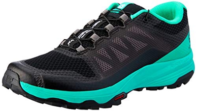 Salomon XA Discovery W, Zapatillas de Trail Running para Mujer, Negro/Turquesa (Black/Atlantis/Magnet), 36 2/3 EU