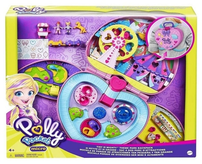 Mattel Polly Pocket "Tiny is Mighty" Theme Park Backpack
