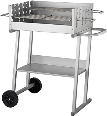 Activa - Barbacoa con ruedas (tamaño XXL), diseño de Múnich, color negro