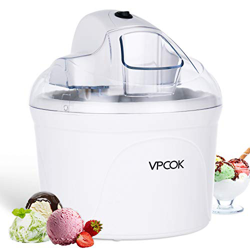 VPCOK Maquina de Helados 1,5L Máquina de Helados Profesional Maquina Hacer Helados Sorbete y Yogur Congela en 30 Minutos, Maquina Helados Soft características