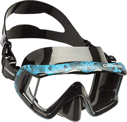 Cressi Liberty Triside Mask Máscara panorámico de Buceo con 3 vridios, Unisex-Adult, Camuflaje Azul, Talla única precio