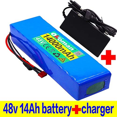 48V Batería de Litio 13S3P 14Ah Paquete de baterías Batería de Alta Potencia de 1000 W 48 V 14000 mAh Bicicleta eléctrica Batería de Bicicleta eléctri