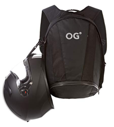 OG Online&Go EZ-Rider2 Mochila Moto Negra 24L, Bolsa Porta-Casco Motorista, Correa Casco, Impermeable, Portátil, Reflectante (Logo Blanco) precio