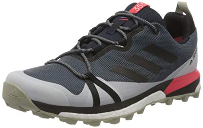 adidas Terrex Skychaser Lt GTX, Zapatillas para Carreras de montaña para Hombre, Legacy Blue/Core Black/Shock Red, 44 2/3 EU
