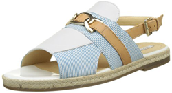Geox D Kolleen E, Sandalias con Punta Abierta para Mujer, Beige (Petrol/Caramel), 36 EU características
