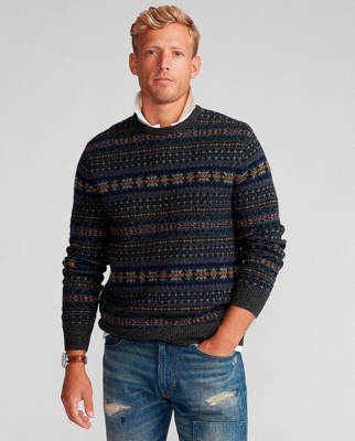 Polo Ralph Lauren - Jersey De Hombre Gris De Lana