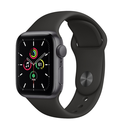 APPLE - Watch SE GPS, 40 Mm Caja De Aluminio En Gris Espacial - Correa Deportiva Negra Talla única