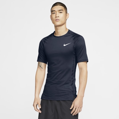 Nike Pro Camiseta de manga corta y ajuste ceñido - Hombre - Azul