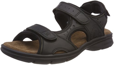 Panama Jack Salton Basics, Sandalias con Punta Abierta para Hombre, Negro (Negro C2), 42 EU