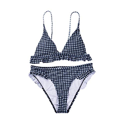 Carolilly Bikini Sexy de 2 Piezas Mujer Traje de baño Volante Push Up Acolchado de Cintura Alta Ropa de Baño para Playa características