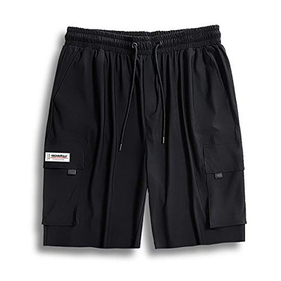 B/H Cortos de natación Boxeadores Ligero Shorts,Pantalones Cortos de Playa Transpirables, Pantalones elásticos de Playa de Secado rápido para hombres-