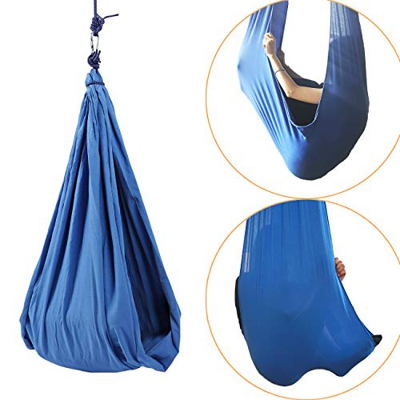 Bluelliant Hamaca Oscilación Columpio De Terapia Tela Colgante Infantil De Jardin Exterior Interior para Niños con Necesidades Especiales con Autismo 