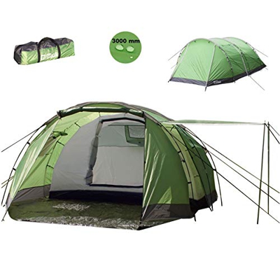 TRUTZHOLM - Tienda de campaña para 4 personas (columna de agua de 3000 mm), color verde