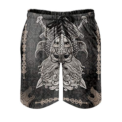 Viking Wolf Odin - Bañador para hombre White2 XXXXXL