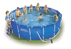 Bestway - Piscina portátil con Estructura de Acero Azul Azul Talla:15 Ft (16,015L) precio