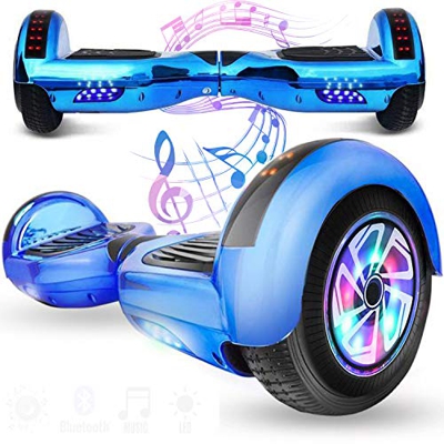 Magic Vida 6.5´´ Patinete Eléctrico Bluetooth Scooter Monopatín Auto-Equilibrio Patín (Camuflaje Rosa)